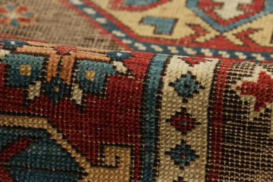 Antique Kazak Medallion Tribal Rug