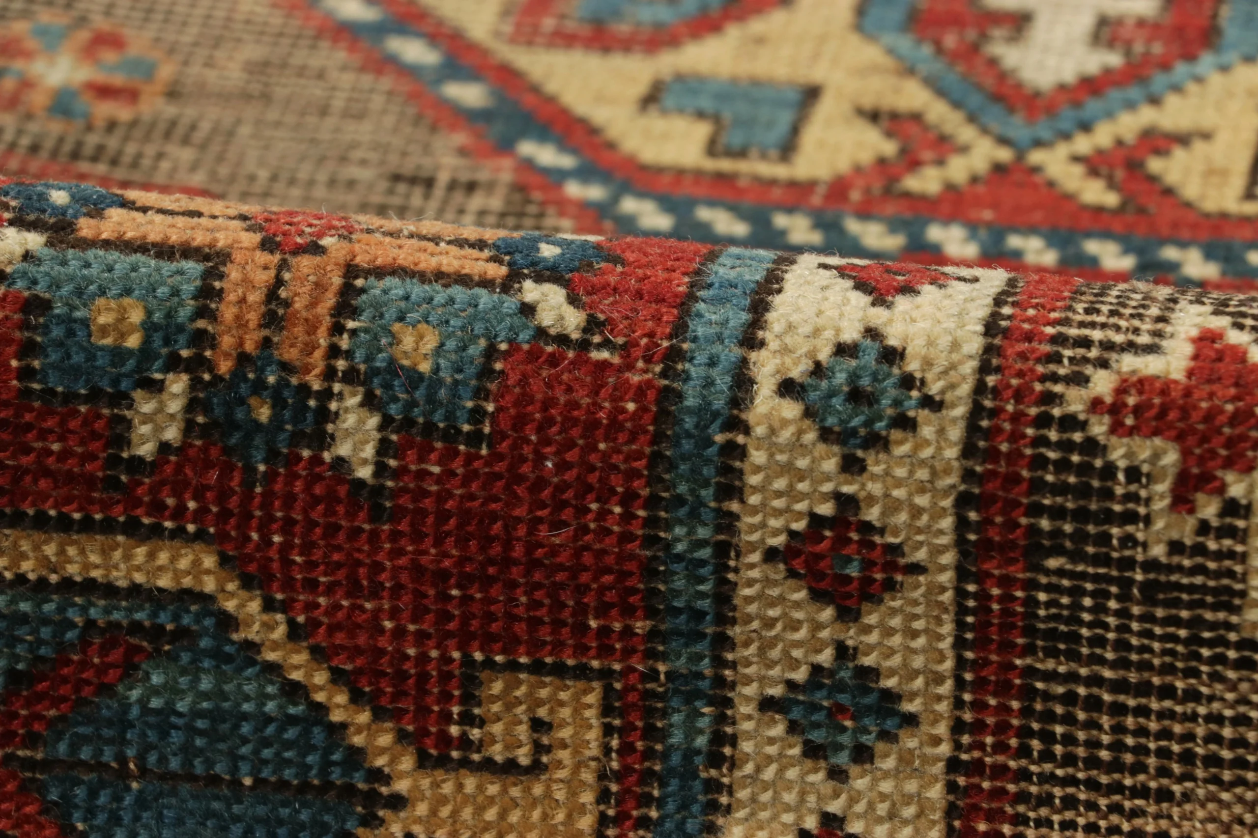 Antique Kazak Medallion Tribal Rug