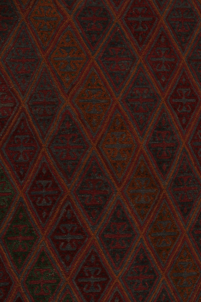 28033 6Afghani Tribal Rug in Red Geometric Pattern 7x9 0 6