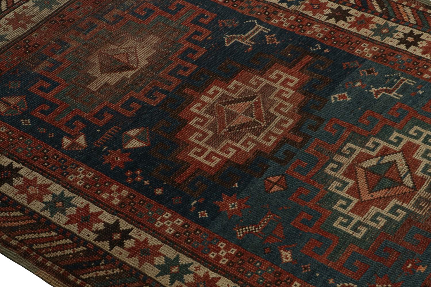 Antique Caucasian tribal rug