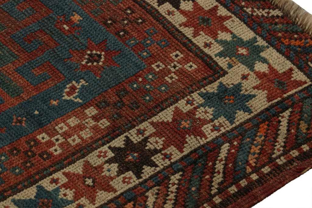 Antique Caucasian tribal rug