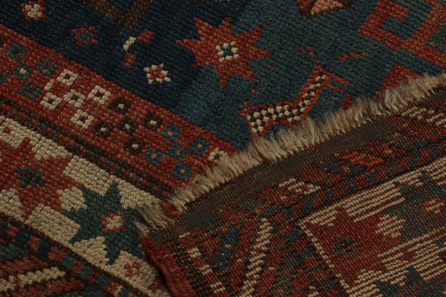 Antique Caucasian tribal rug