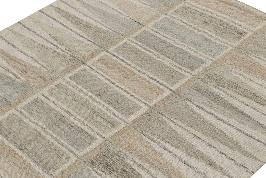 Scandinavian Kilim Custom Square Rug Design