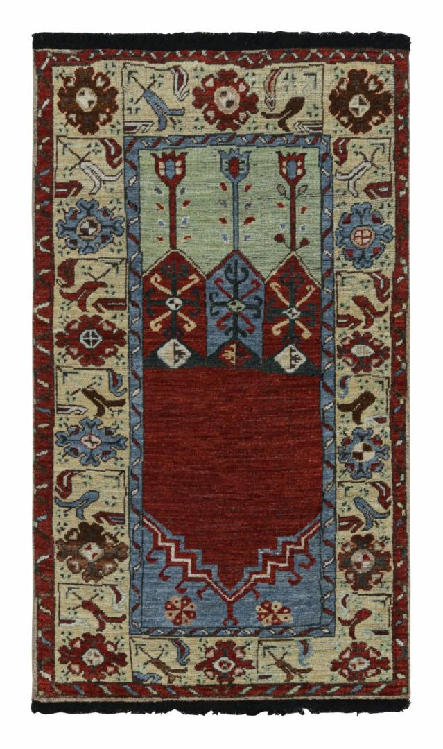 Red Tribal Runner Prayer Rug