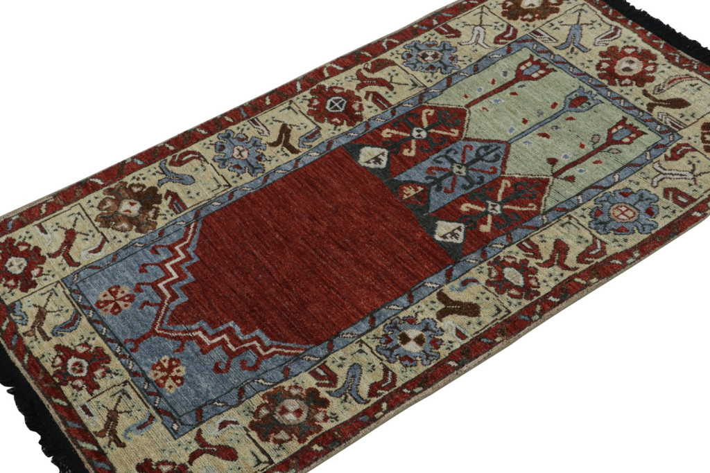 Red Tribal Runner Prayer Rug