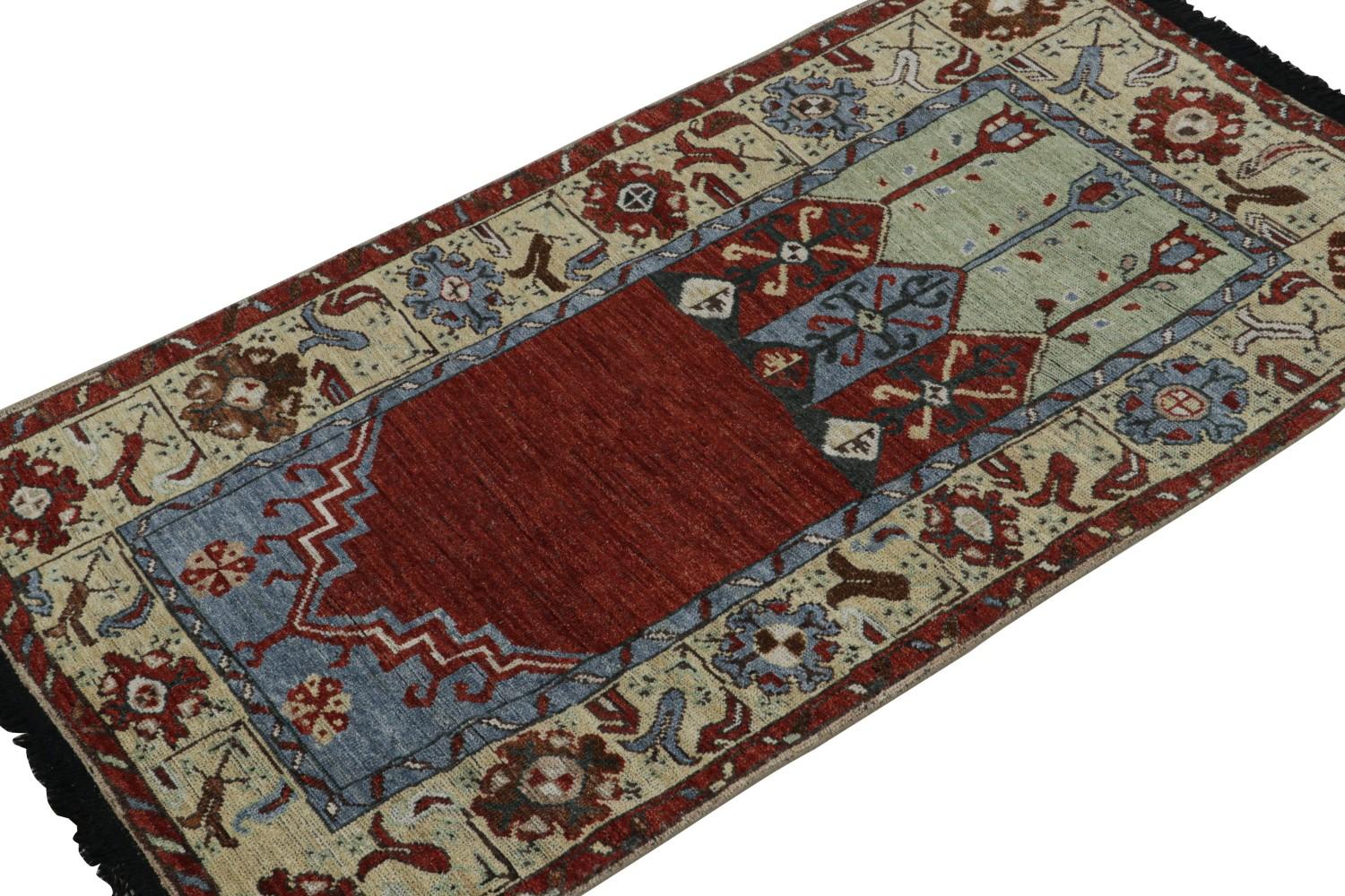 Red Tribal Runner Prayer Rug