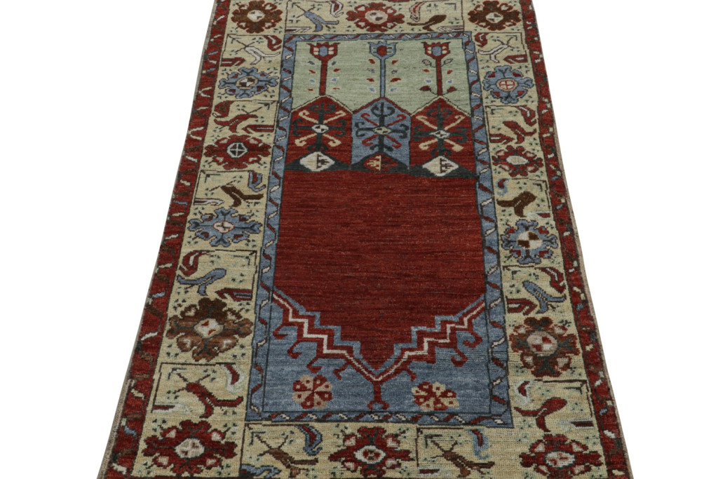 Red Tribal Runner Prayer Rug