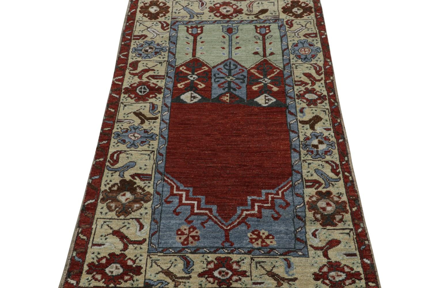 Red Tribal Runner Prayer Rug