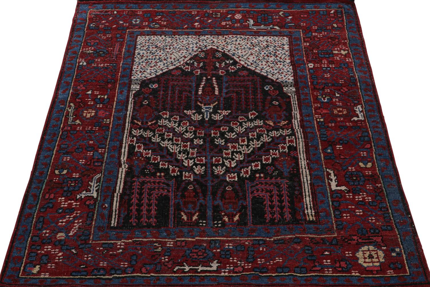 Custom Prayer Rug in Red and Blue