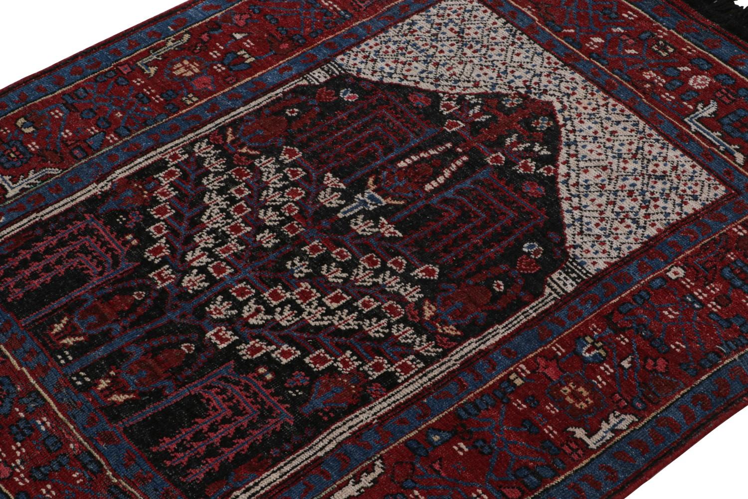 Custom Prayer Rug in Red and Blue