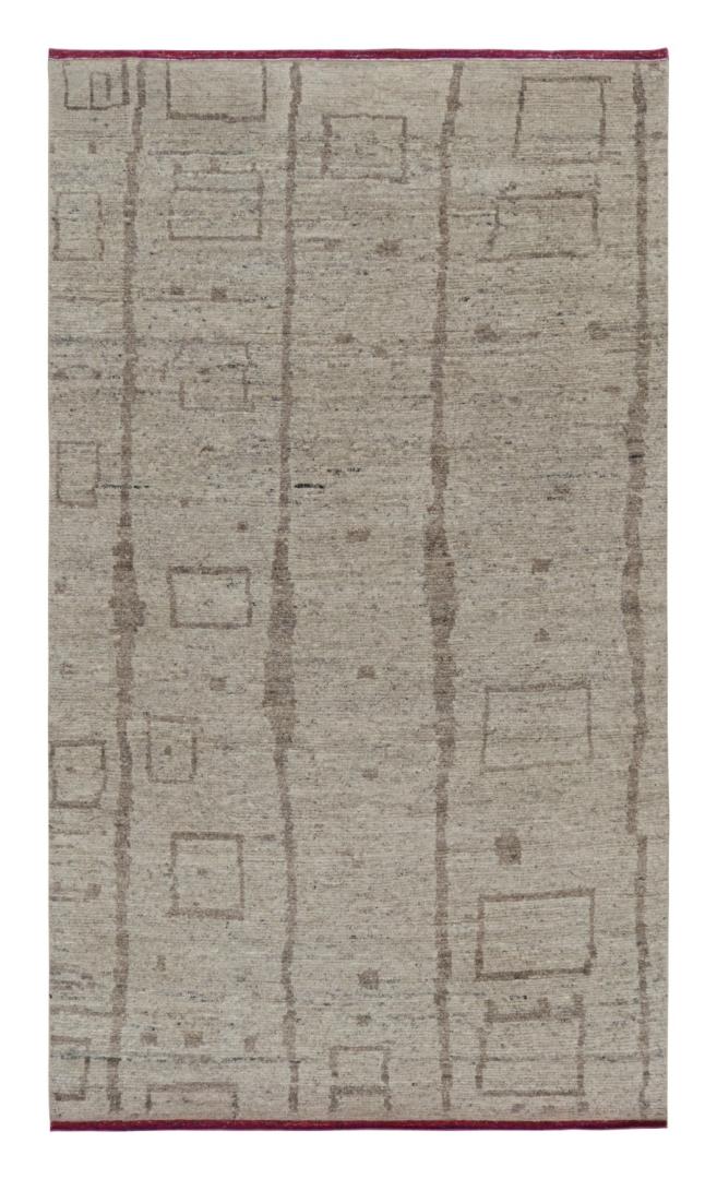 Gray Geometric Moroccan Rug