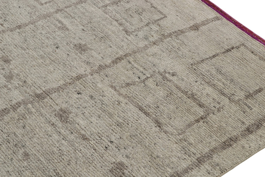 Gray Geometric Moroccan Rug
