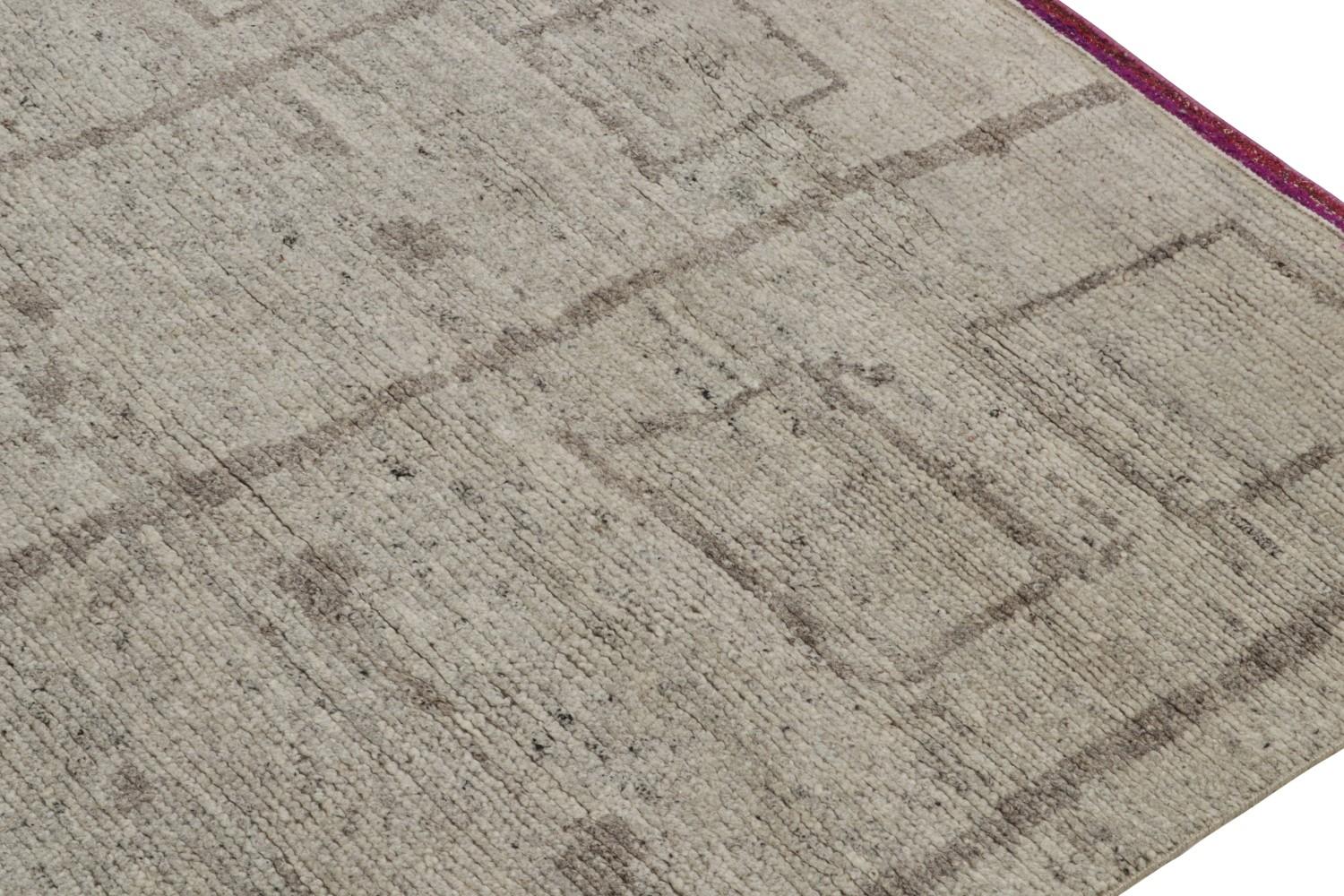 Gray Geometric Moroccan Rug