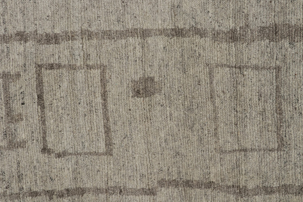 Gray Geometric Moroccan Rug