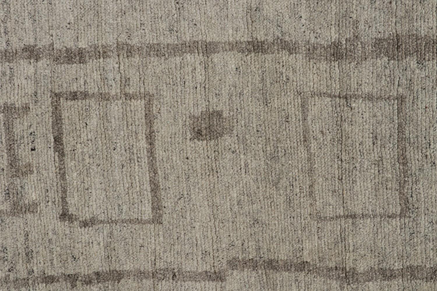 Gray Geometric Moroccan Rug