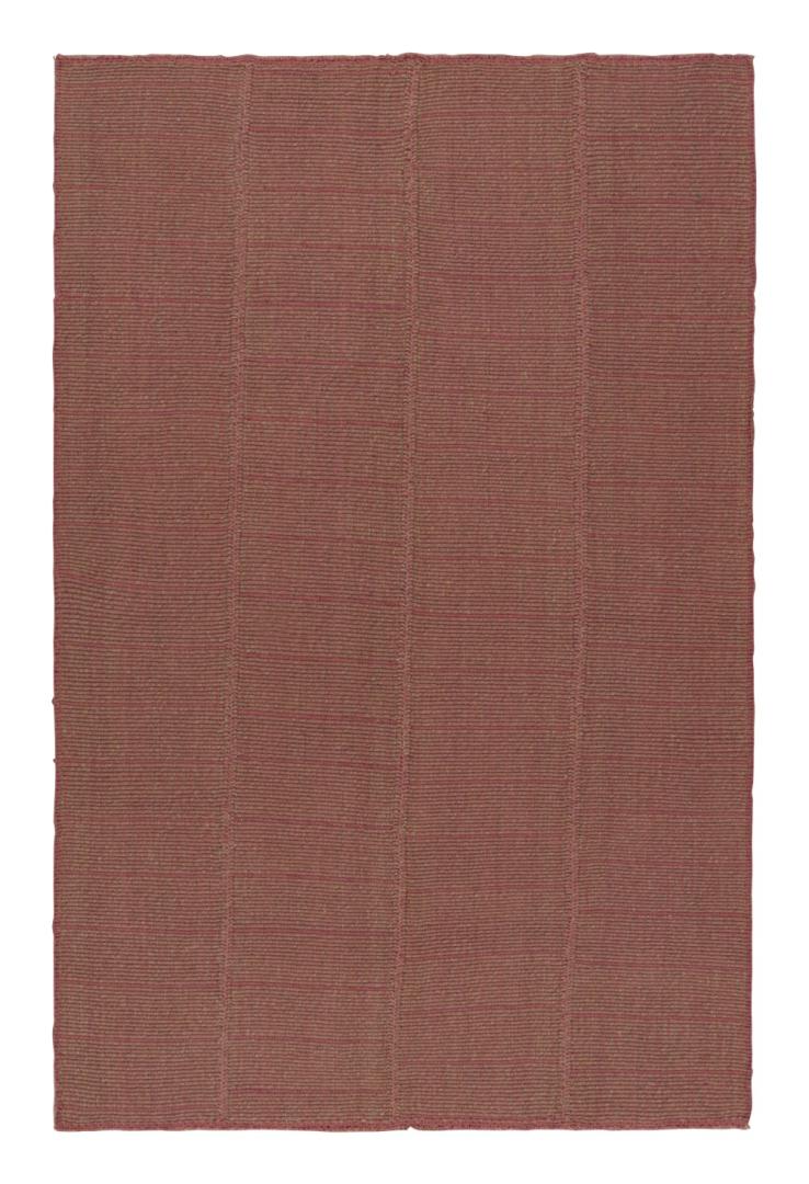Textural Modern Pink Kilim