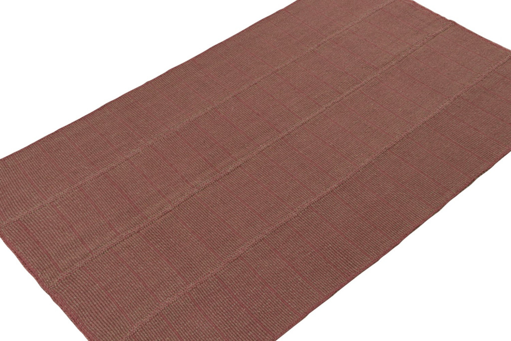 Textural Modern Pink Kilim