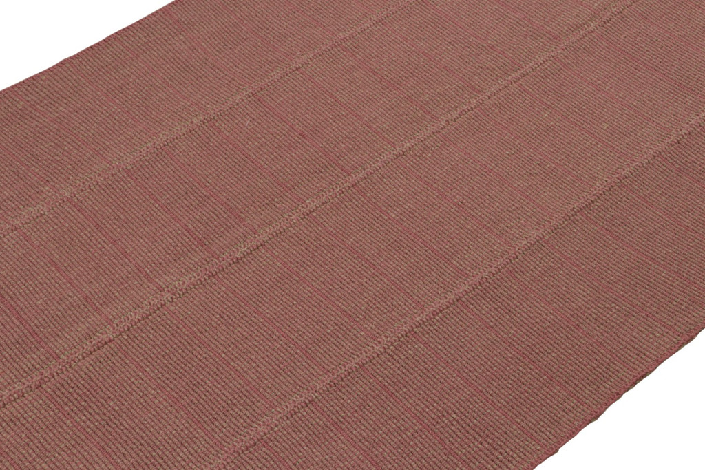 Textural Modern Pink Kilim