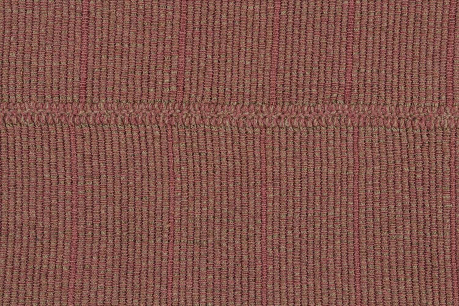 Textural Modern Pink Kilim
