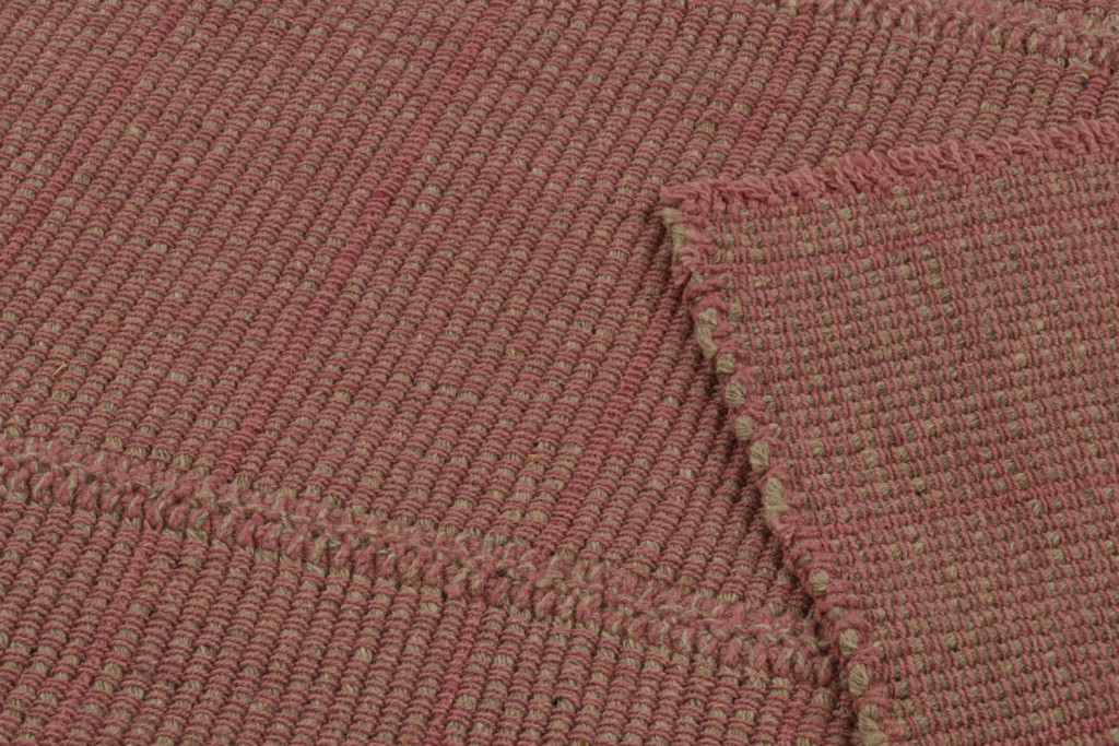 Textural Modern Pink Kilim