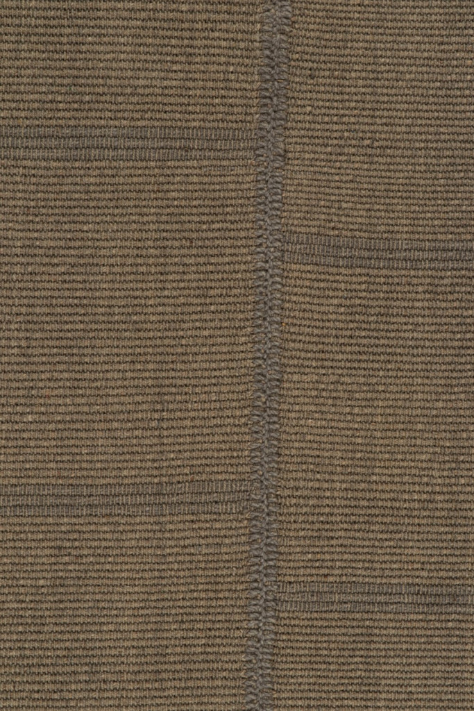 Modern Kilim Rug in Brown and Taupe