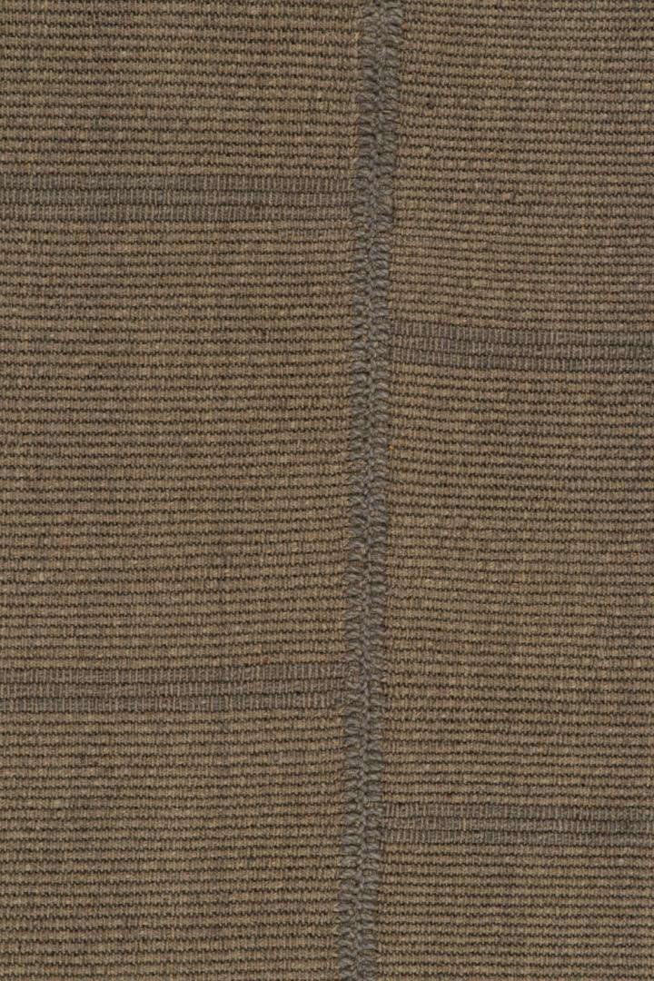 Modern Kilim Rug in Brown and Taupe
