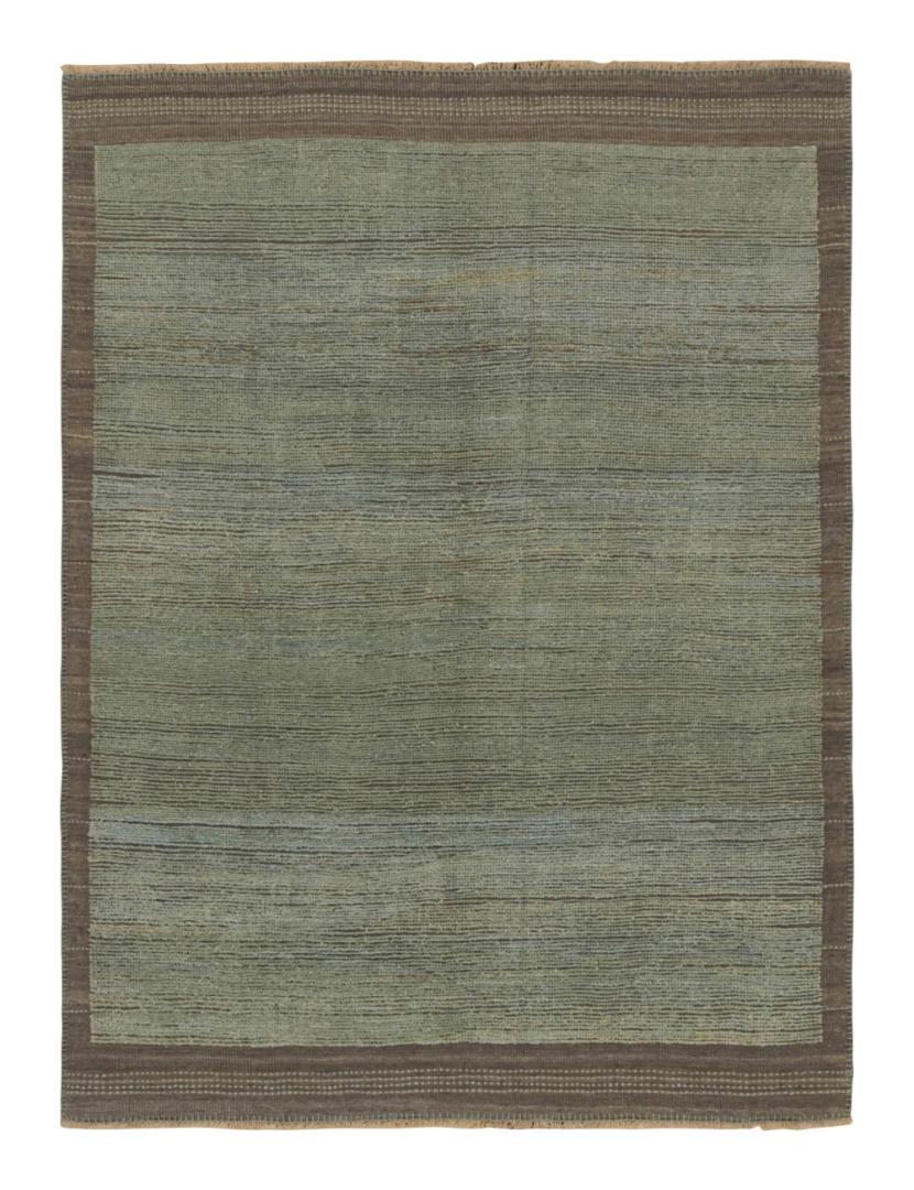 Modern Rug in Blue Striae