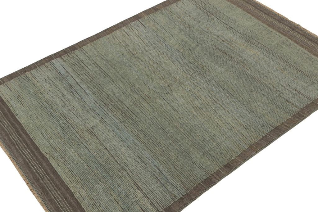 Modern Rug in Blue Striae