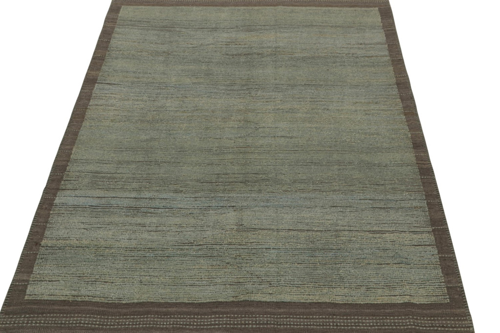 Modern Rug in Blue Striae