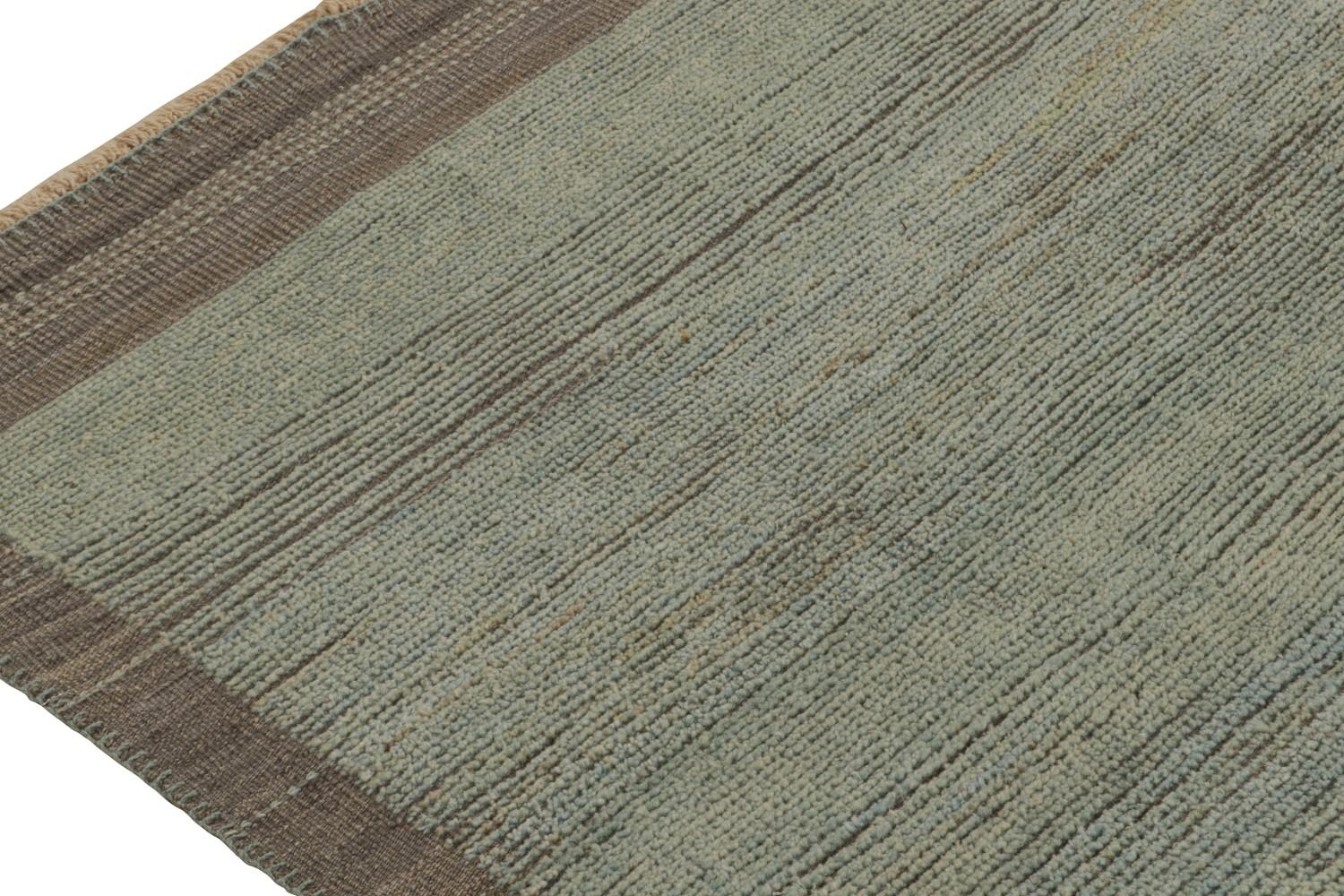 Modern Rug in Blue Striae
