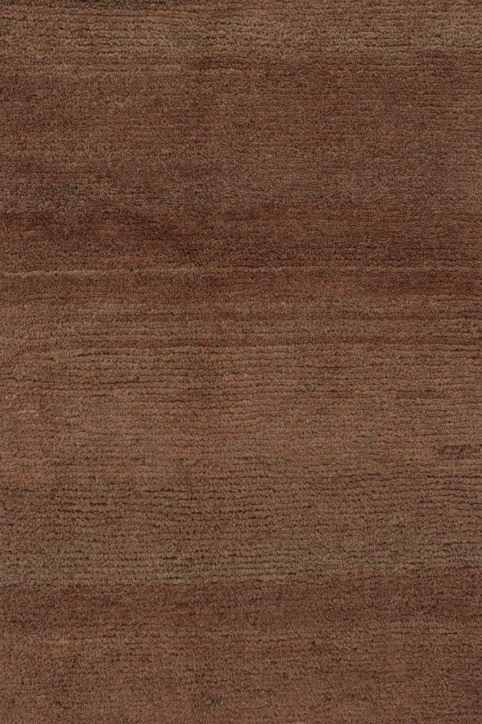 Modern Rug in Plain Terracotta