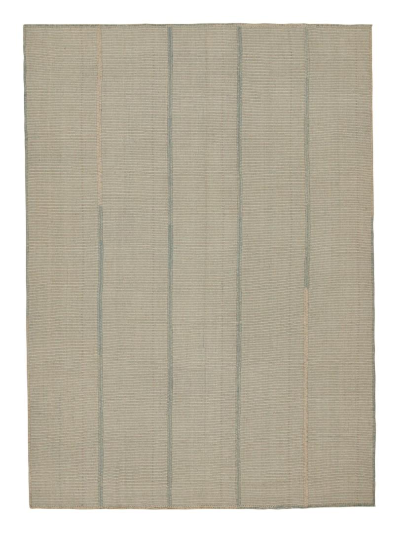 Rug & Kilim’s Contemporary Kilim in Beige and Blue