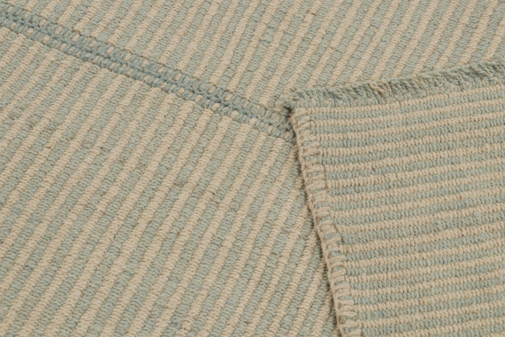 Rug & Kilim’s Contemporary Kilim in Beige and Blue