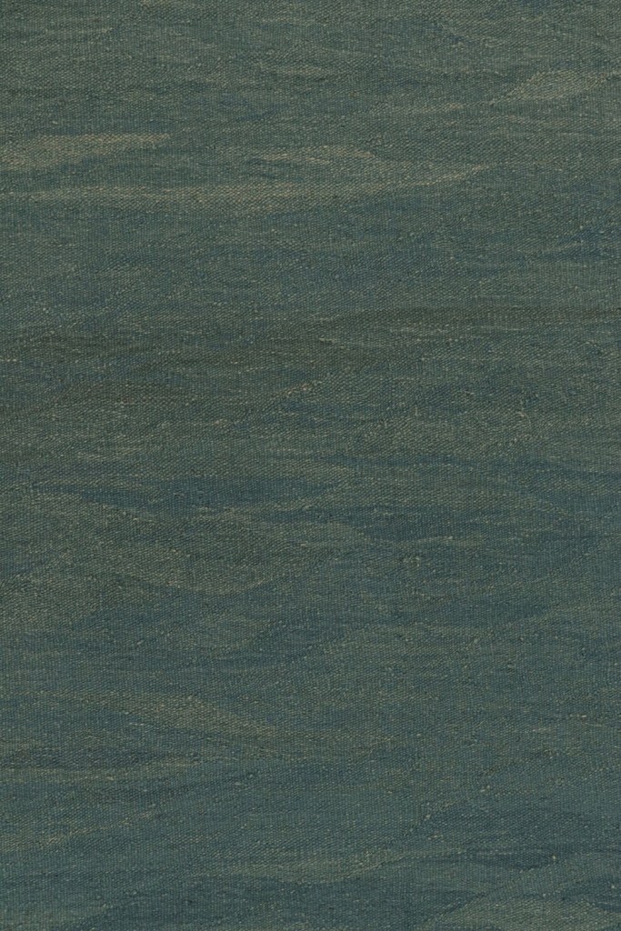 Blue Modern Kilim Rug with Beige Accents