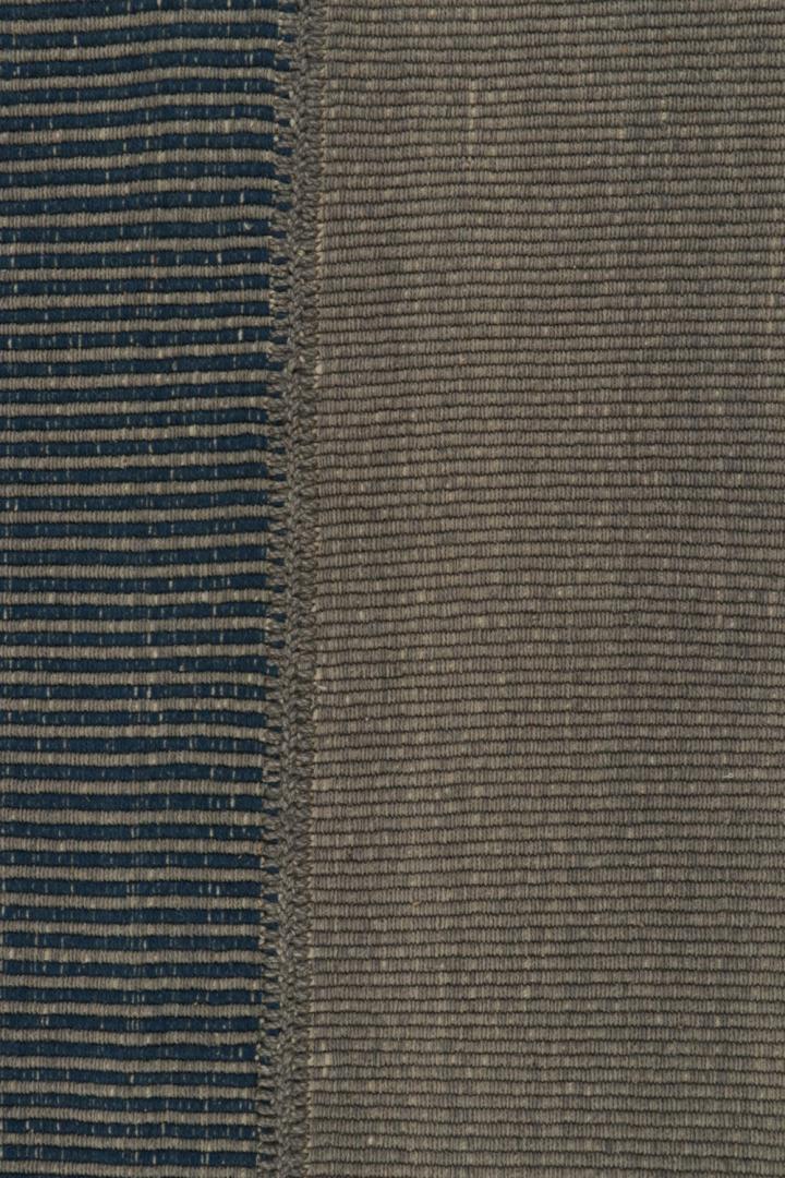 Rug & Kilim’s Contemporary Kilim in Gray and Blue