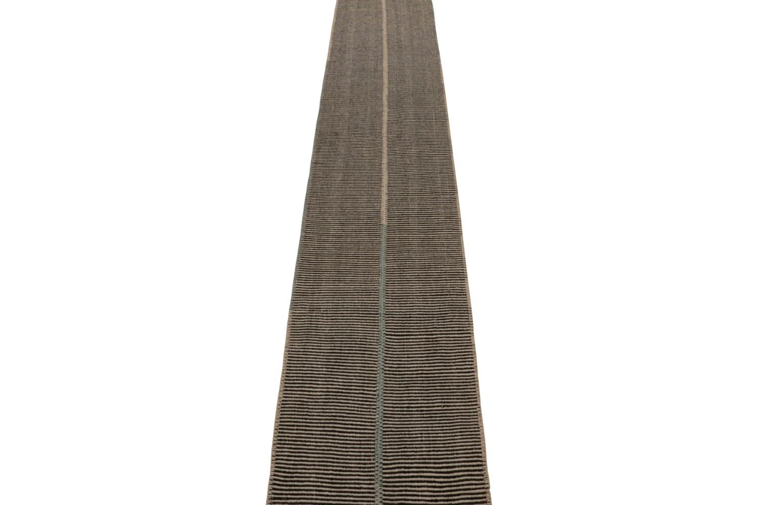 Rug & Kilim’s Contemporary Kilim Extra-Long Runner Rug