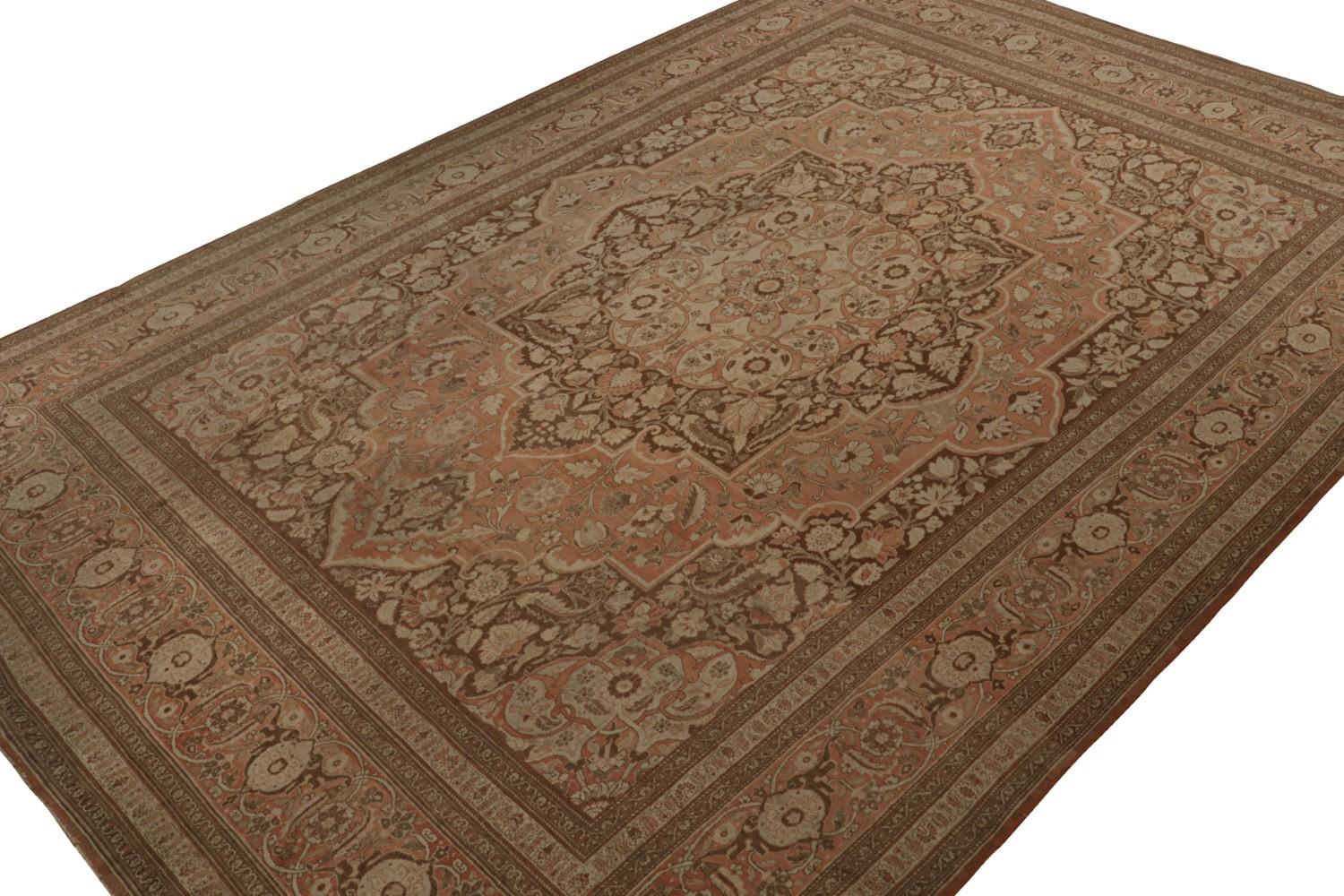 Antique Persian Tabriz Hadji Jalili Rug