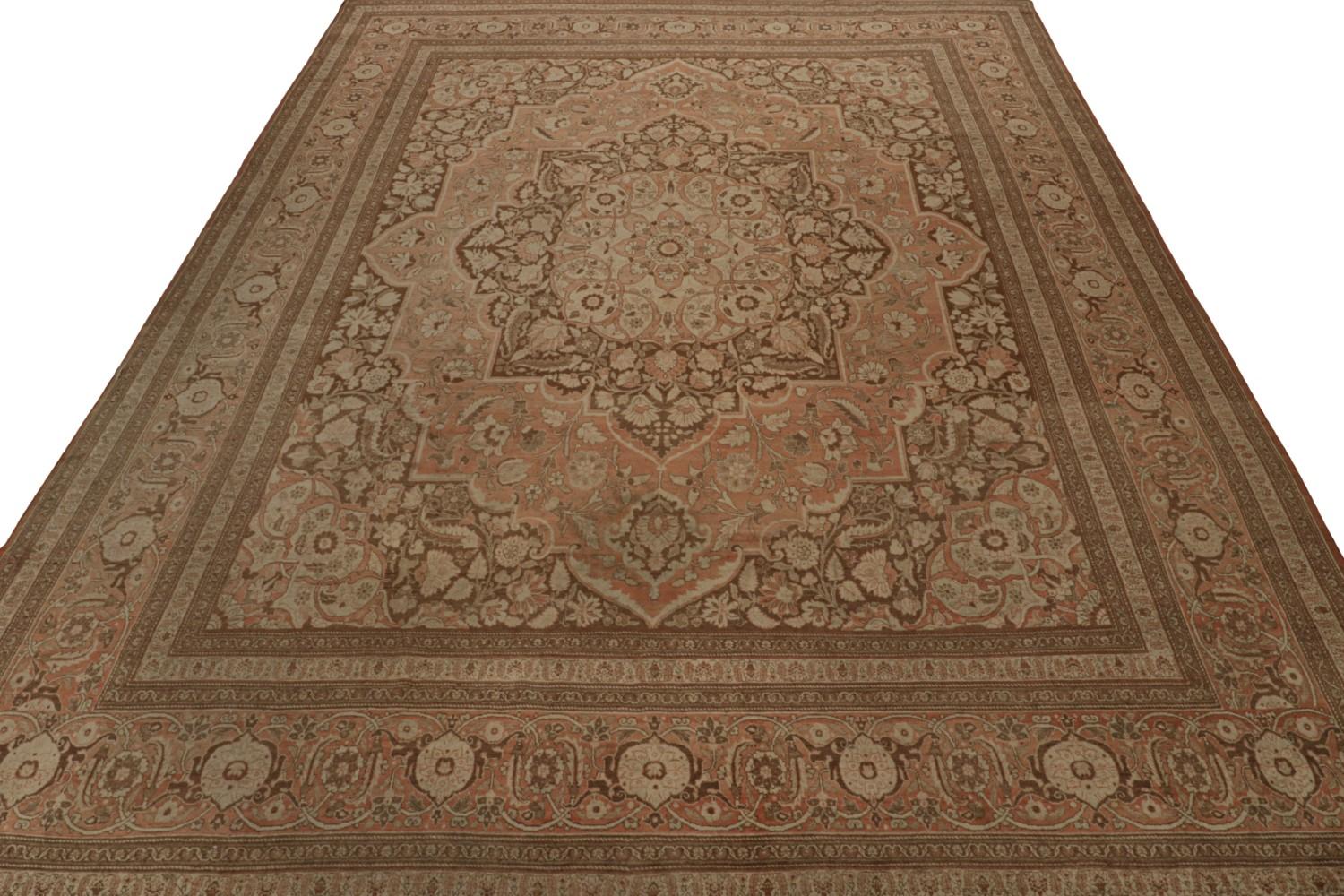 Antique Persian Tabriz Hadji Jalili Rug
