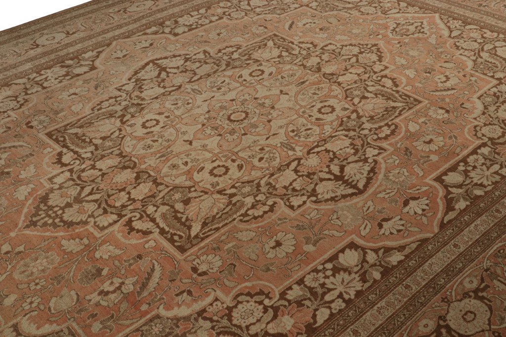 Antique Persian Tabriz Hadji Jalili Rug