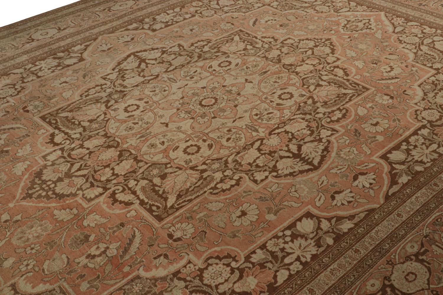 Antique Persian Tabriz Hadji Jalili Rug