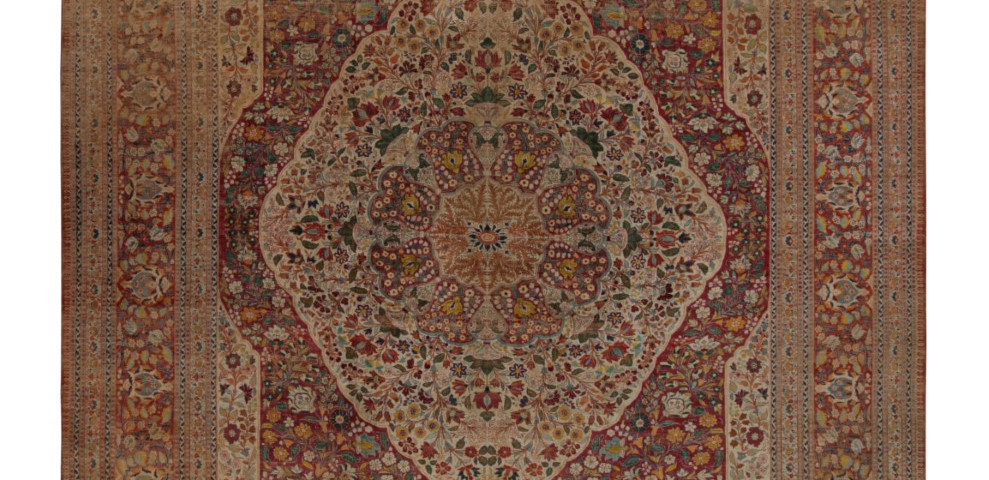 Antique Persian Tabriz Oversized Rug