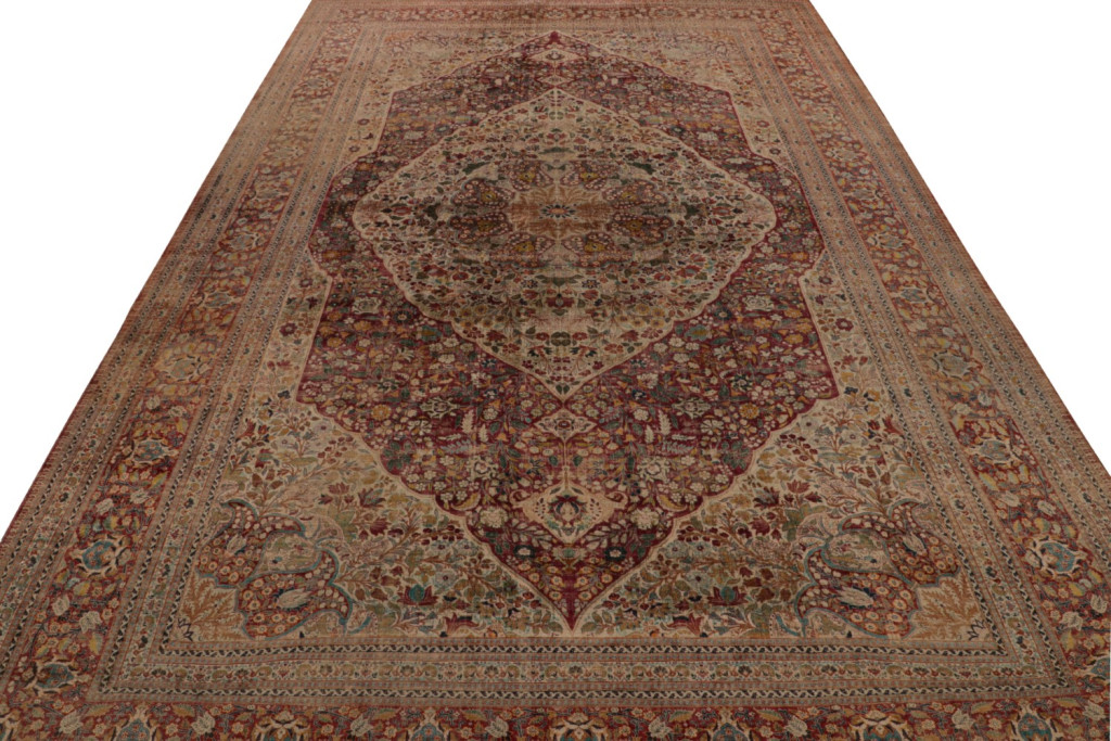 Antique Persian Tabriz Oversized Rug