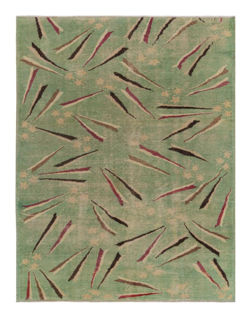 Vintage Zeki Muren Art Deco rug