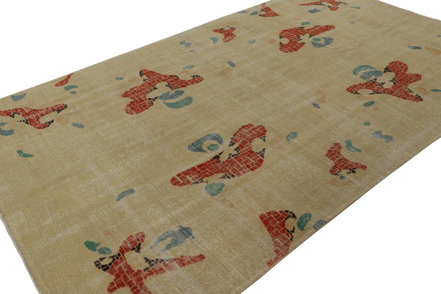 Vintage Zeki Muren Art Deco rug