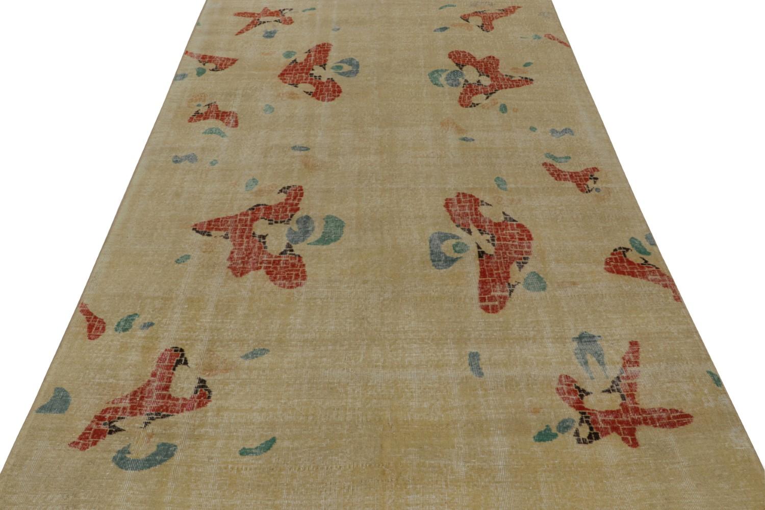Vintage Zeki Muren Art Deco rug