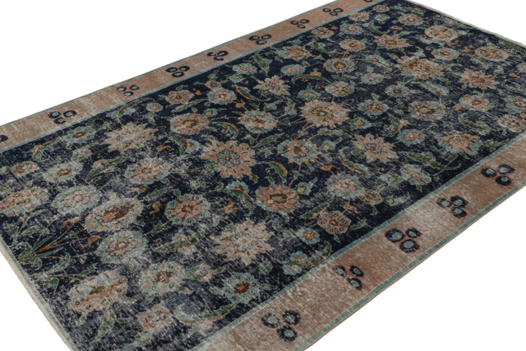Vintage Zeki Muren Floral rug