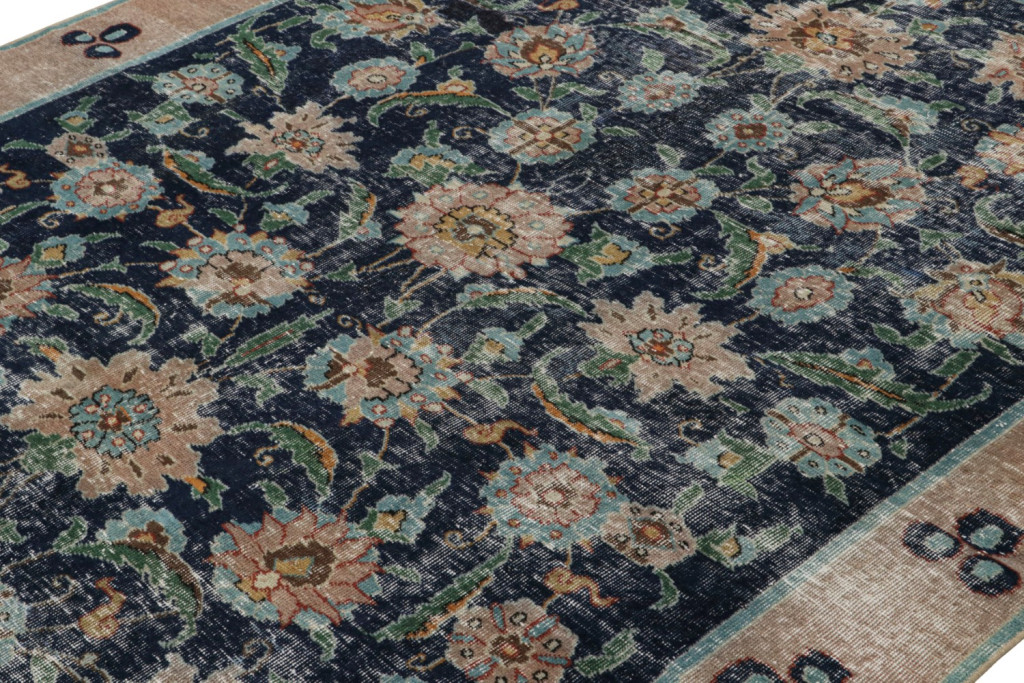 Vintage Zeki Muren Floral rug
