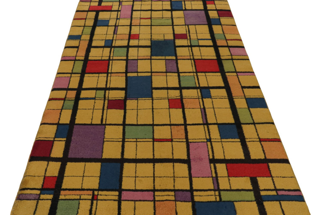 Vintage Zeki Muren Art Deco rug