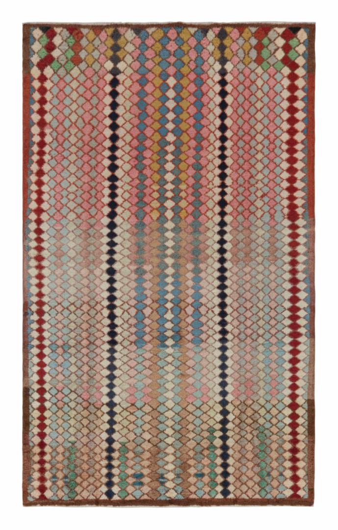 Vintage Zeki Muren Polychromatic rug