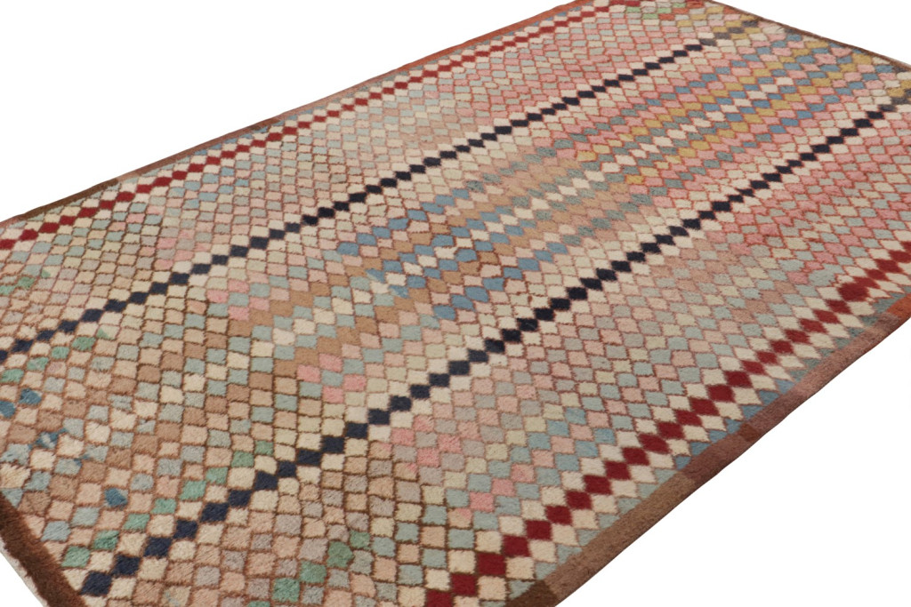 Vintage Zeki Muren Polychromatic rug
